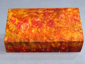 Stabilized Maple Burl Wood Mod Block